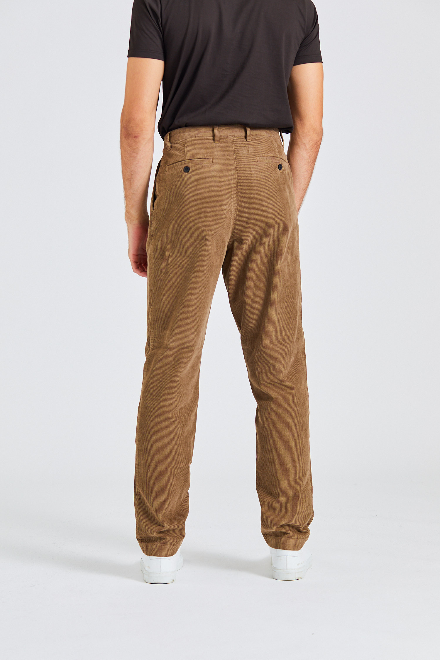 Corduroy Double Pleat Trouser Cedar | Retro